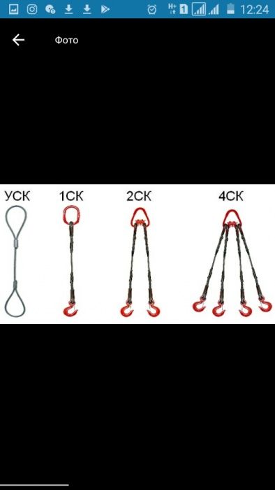 Троссы, канаты, паук, чалка.