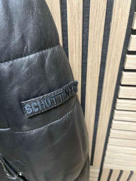 SHOTT New York City - Зимно кожено яке Bomber  размер М / Оригинал