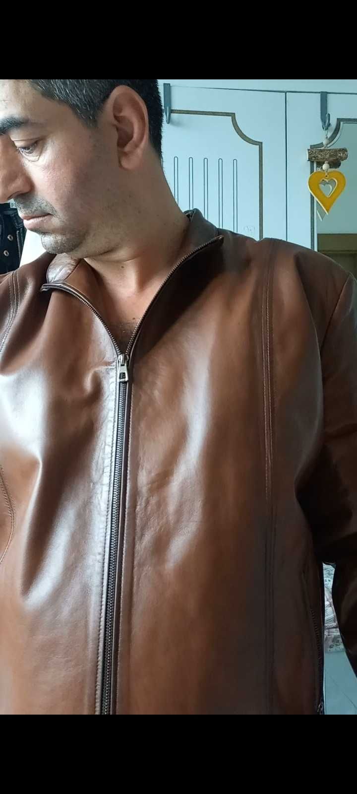 Кожаная куртка мужская турецкая новая