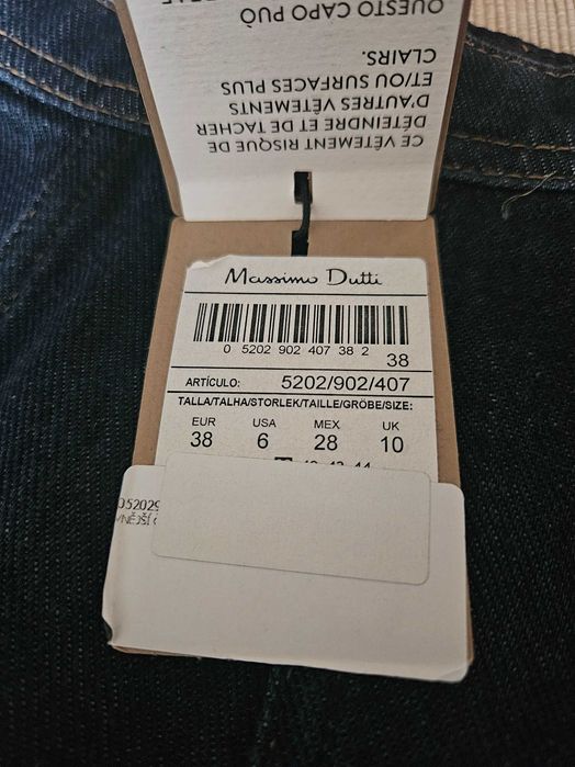 Fusta denim Massimo Dutti / marimea 38 / NOUA, CU ETICHETA