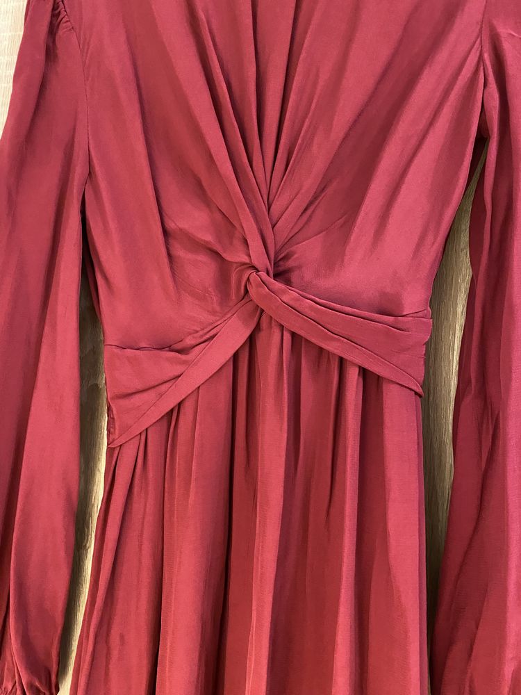 Rochie Zara fuchsia midi - masura S