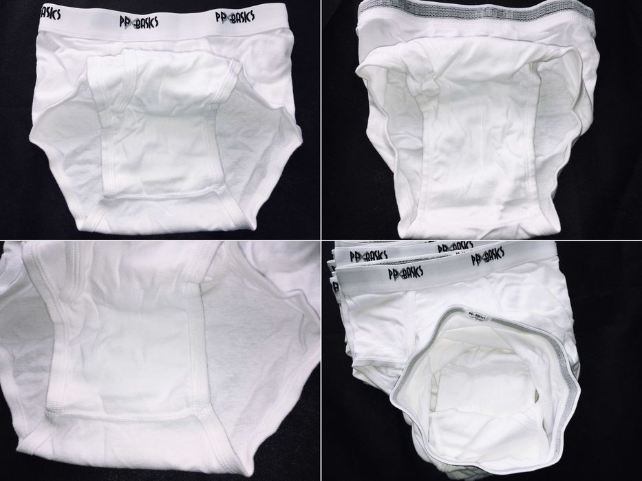 VINTAGE 2001 Made in Thailand PBXBASICS® White Briefs 9-Pack — W30