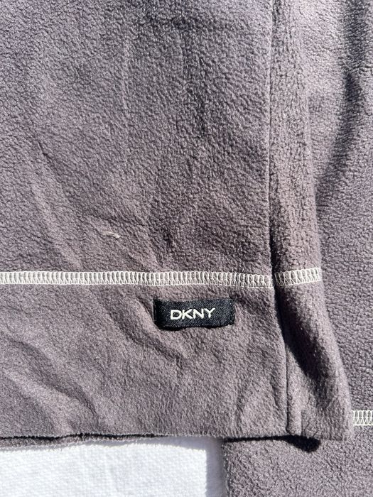 Pulover dama DKNY Donna Karan New York designer gri flanel marimea M