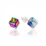 Сребърни Обеци с Кристали Сваровски/Swarovski