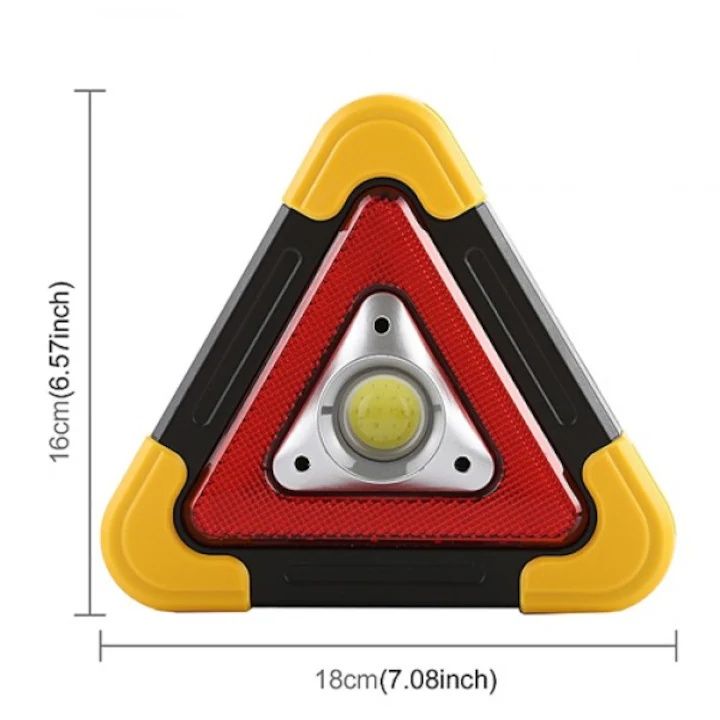 Triunghi de semnal luminos, Hurry Bolt, HB 6609, cu panou solar, Multi