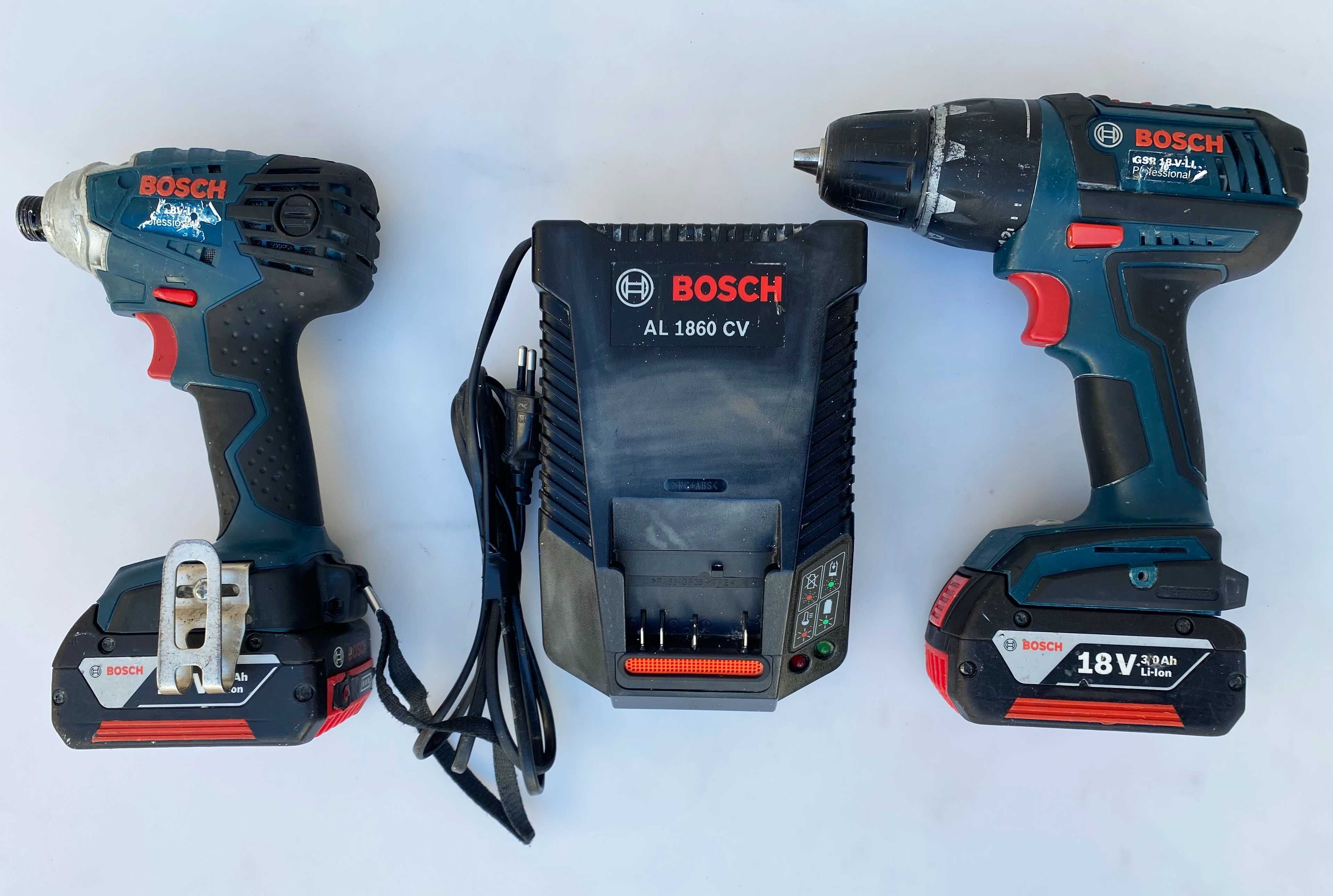 Импакт Bosch GDR18V-Li и Винтоверт Bosch GSR18V-Li