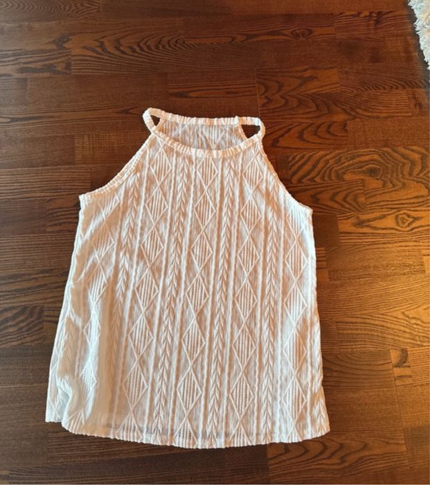 Maieu alb texturat – Shein