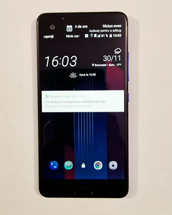 HTC U Ultra Sapphire Blue  Ecran Dublu, Design Sclipitor și Viteză