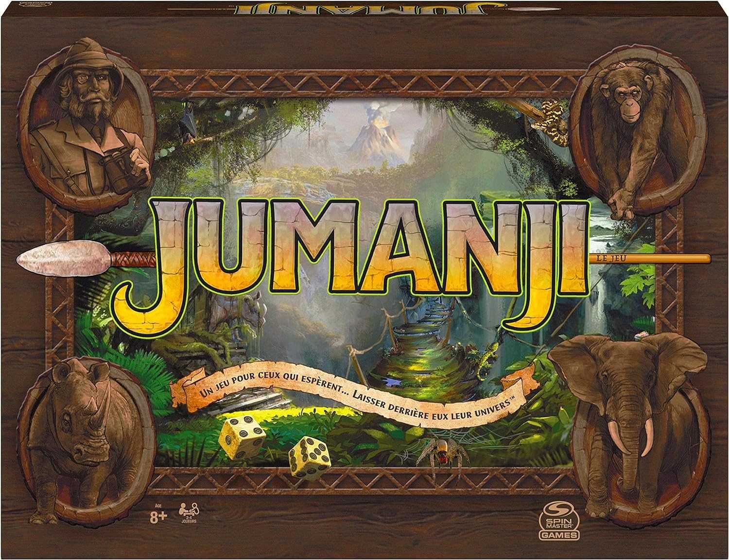 Настолна игра Spin Master „JUMANJI“,  размер 36 x 27 см