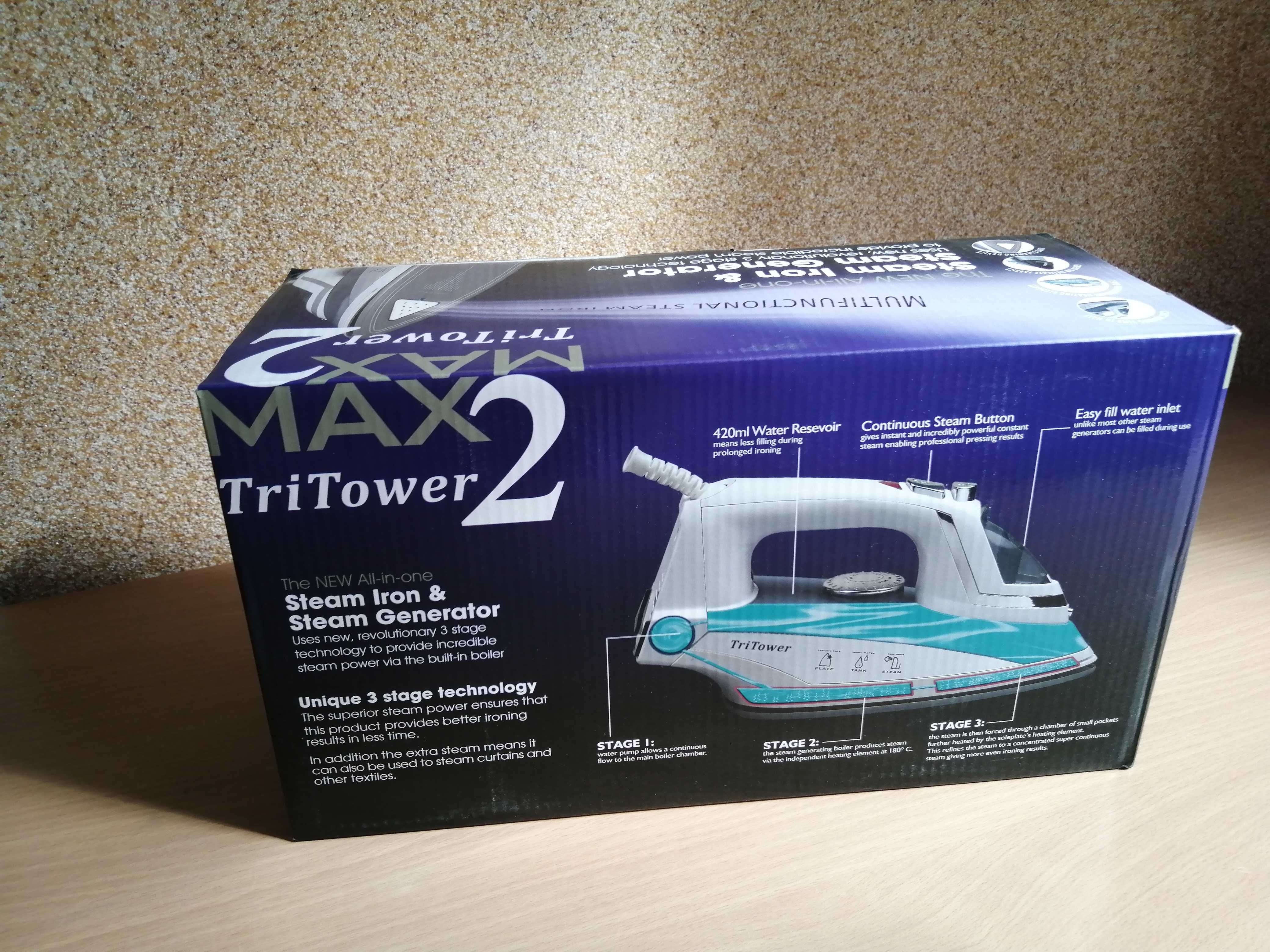 Продам НОВЫЙ утюг в упаковке TriTower Max 2,  10000 тенге