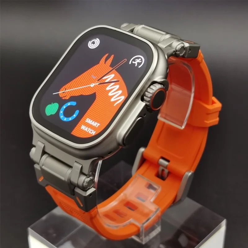 Титаниева TPU Каишка за Apple Watch Ultra/SE/SE2/10/9/8/7/6/5/4