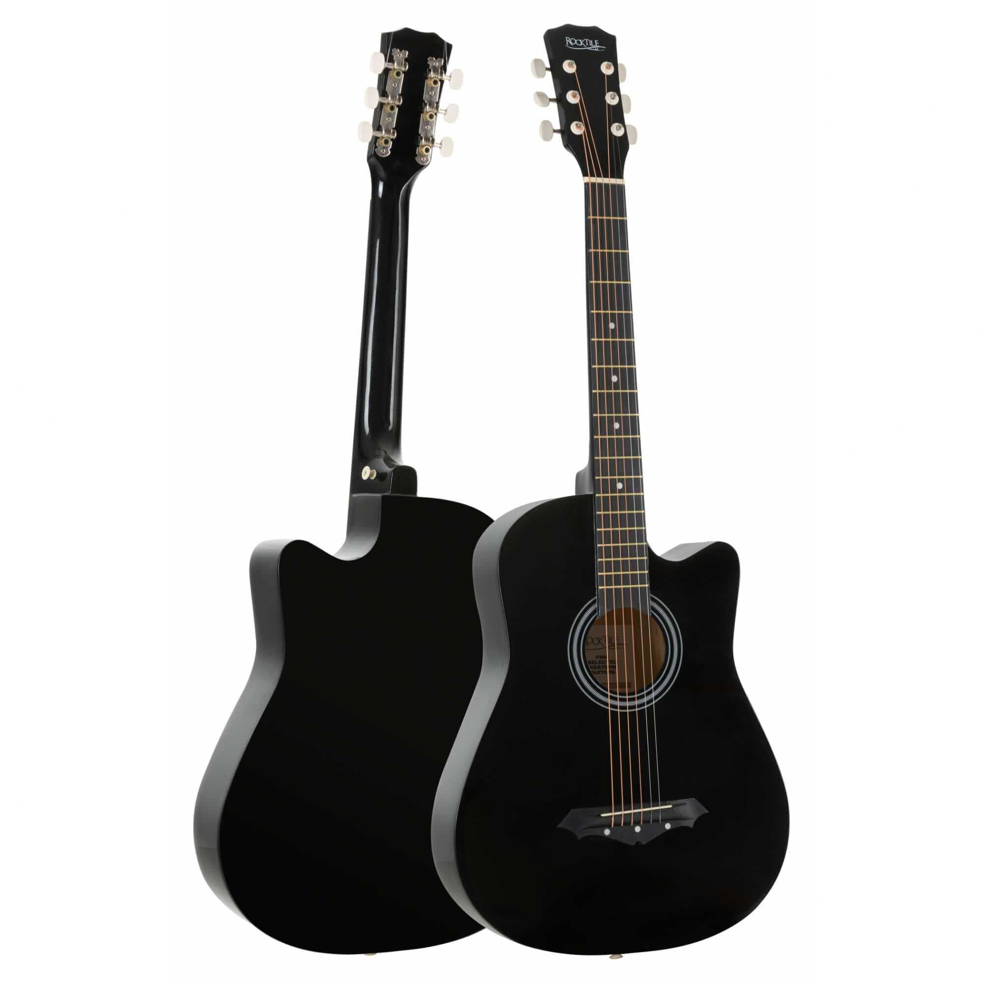 Set chitara acustica Rocktile WSD-5C-BK Slim Line Cutaway Negru