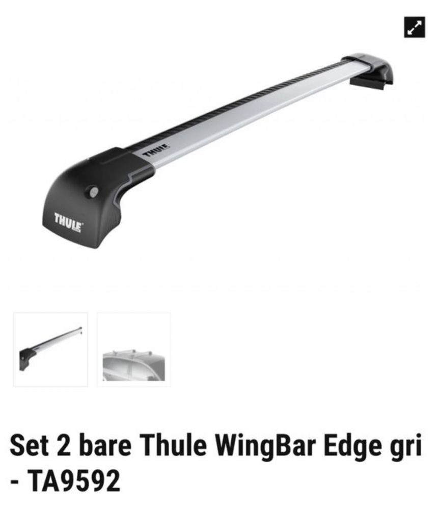 Bare transversale Thule Wing Bar | F30, G24, F10, F07