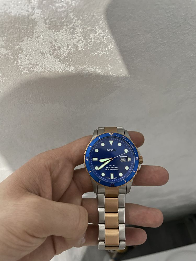 Ceas Fossil Blue Drive Three Hand Date