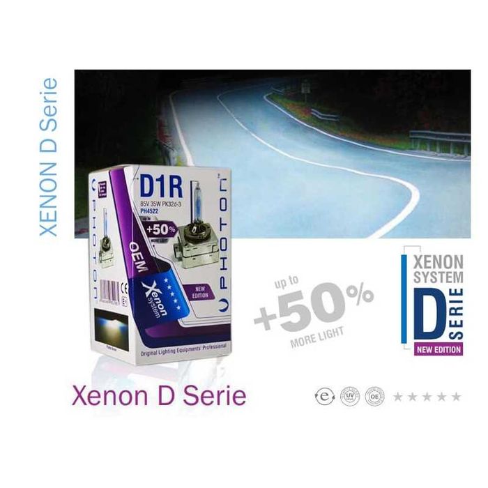 Ксенонова крушка PHOTON D1R 35W 6000K +50% повече светлина