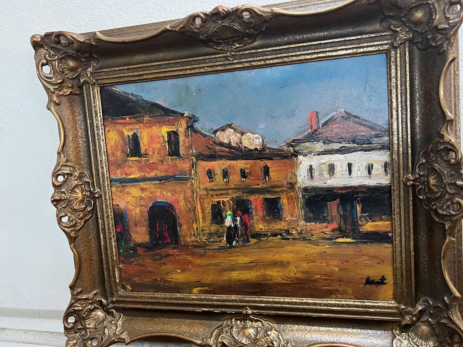 Tablou vechi,pictura in ulei!