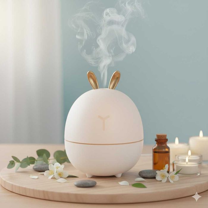 Мини овлажнител с етерично масло и ароматерапия
