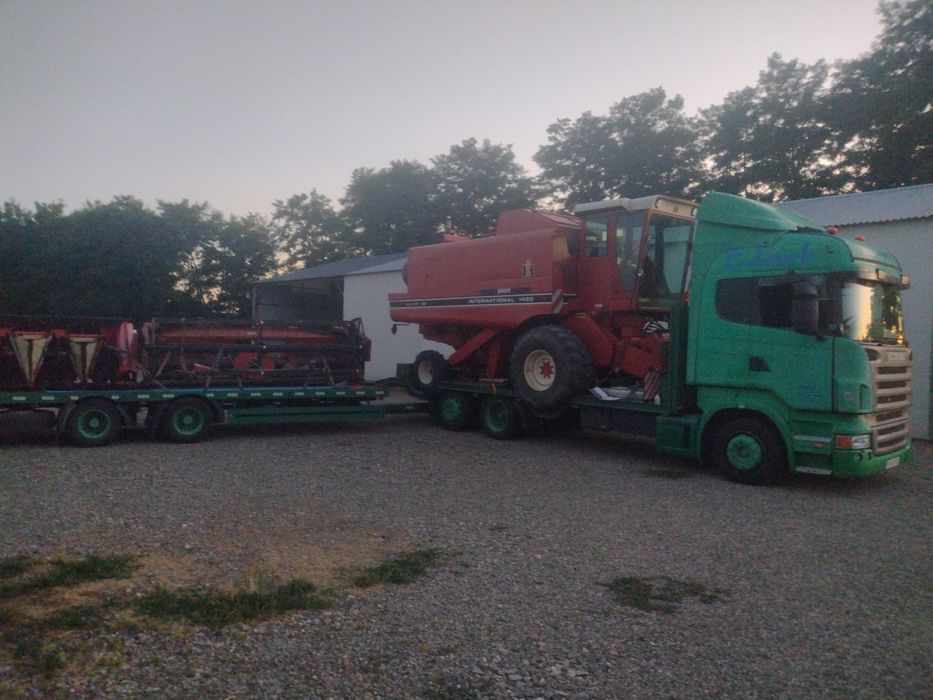 Scania 6x2 R420 platforma cu remorca tandem