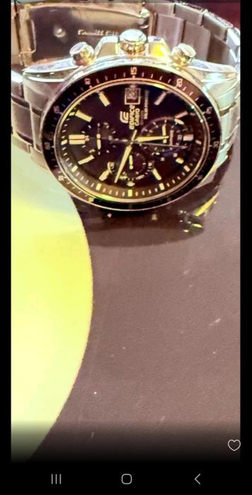 Casio Edifice Solar Sapphire – хронограф, 100м водоустойчив