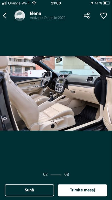 Vw EOS decapotabil,in perfecta stare