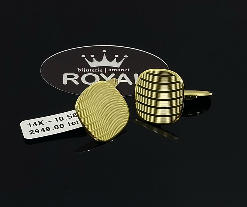 Bijuteria Royal butoni din aur 14k 10.58 gr