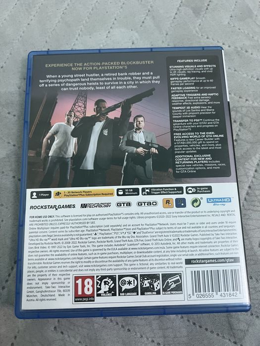 Продавам GTA 5 за ps 5