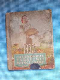 Calendarul Țărănimii Mulcitoare 1955, Carte veche RPR, A4, 250 pagini