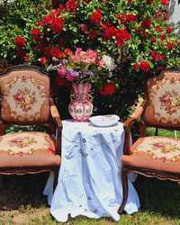 Кресла с гобленова тапицерия в стил Луи 15ти.