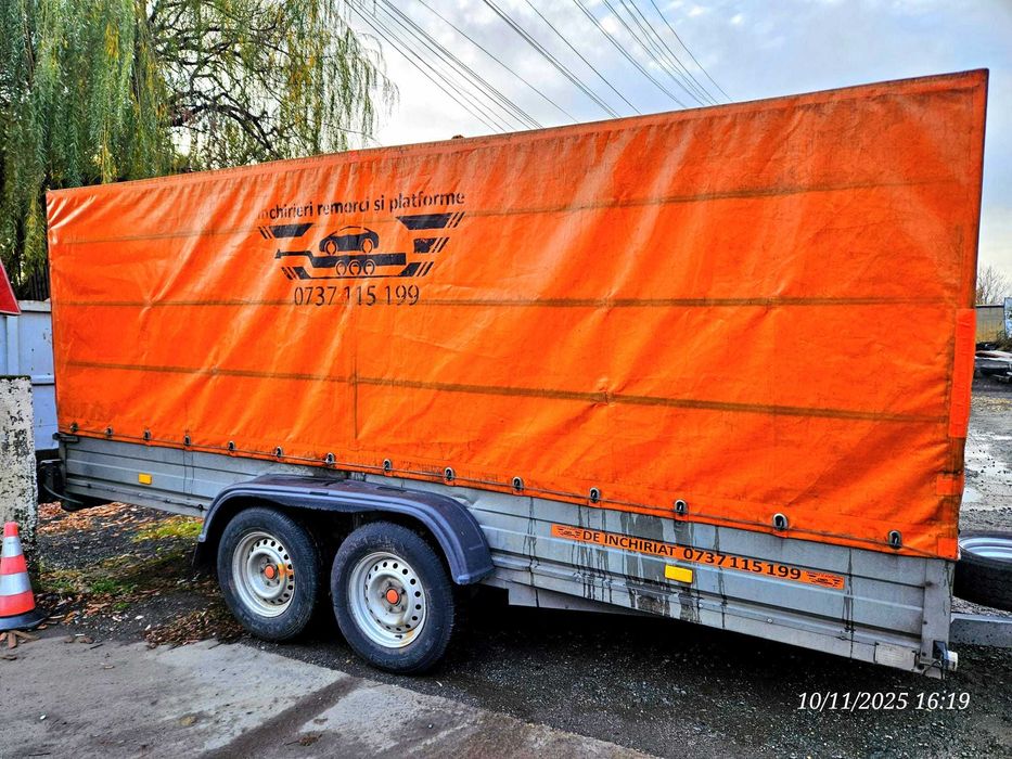 remorca 750 Rydwan remorci cu 1 sau 2 axe