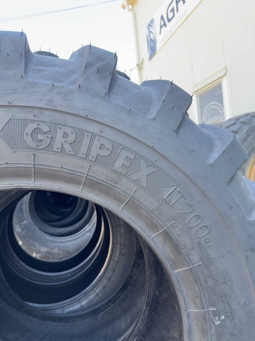 Anvelopa industriala 15.5-25 gri grip 12PR ex LT200 TL noi