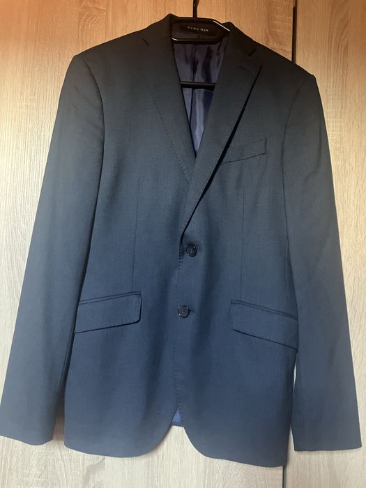 Sacou barbatesc Zara bleumarin