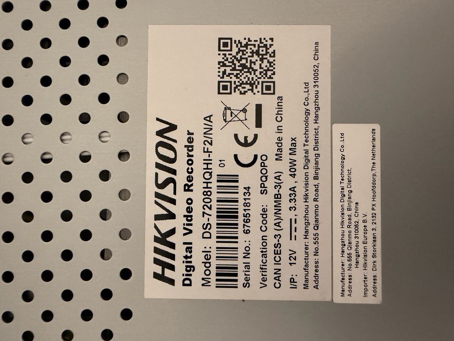 DVR Hikvision TurboHD 8 canale + 2 HDD