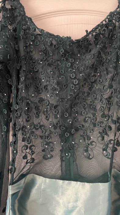 Rochie de ocazie tip sirena verde