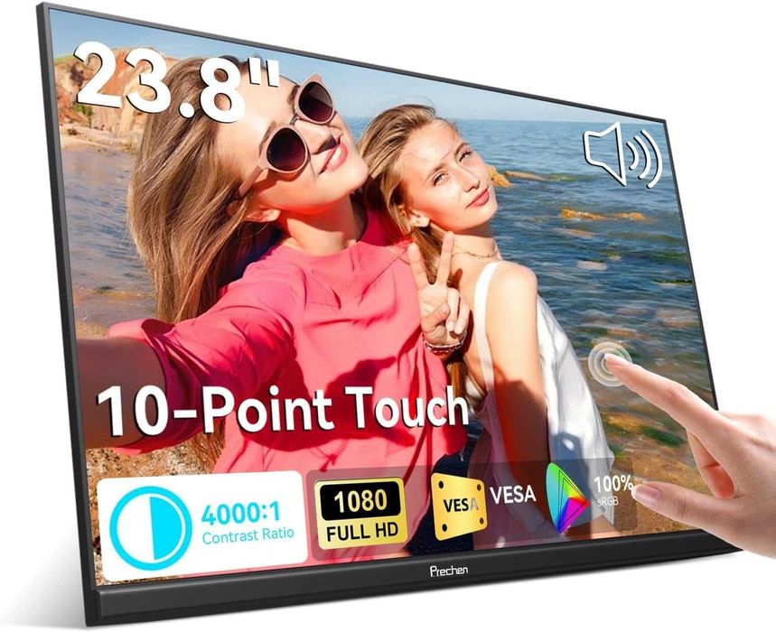 Monitor Portabil Touchscreen de 23.8'' 1080P