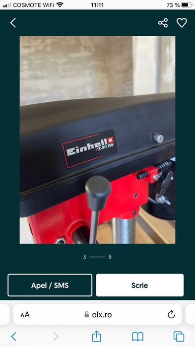 Vind mașina de găurit cu coloana