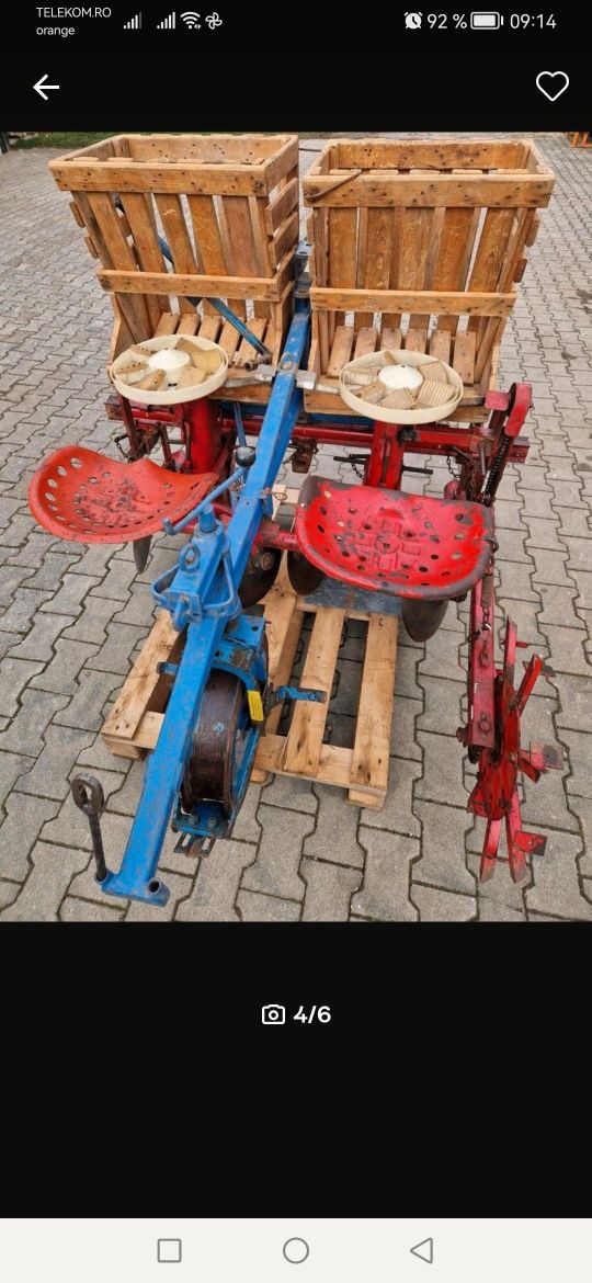Masina Plantat cartofi cu colt RAU KOMBI adusa Germania