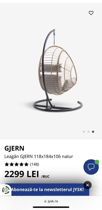 Leagan tip scoica atarnat Gjern Jysk