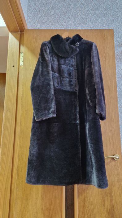 Новая шуба мутон+норка, шапка норковая