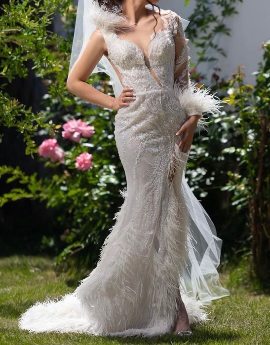 Дизайнерска сватбена рокля Hristo Chuchev