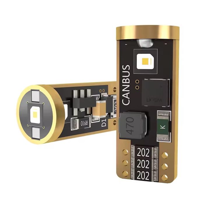 Set Două Bucăți T10-W5W Canbus 100% Lumina Puternica