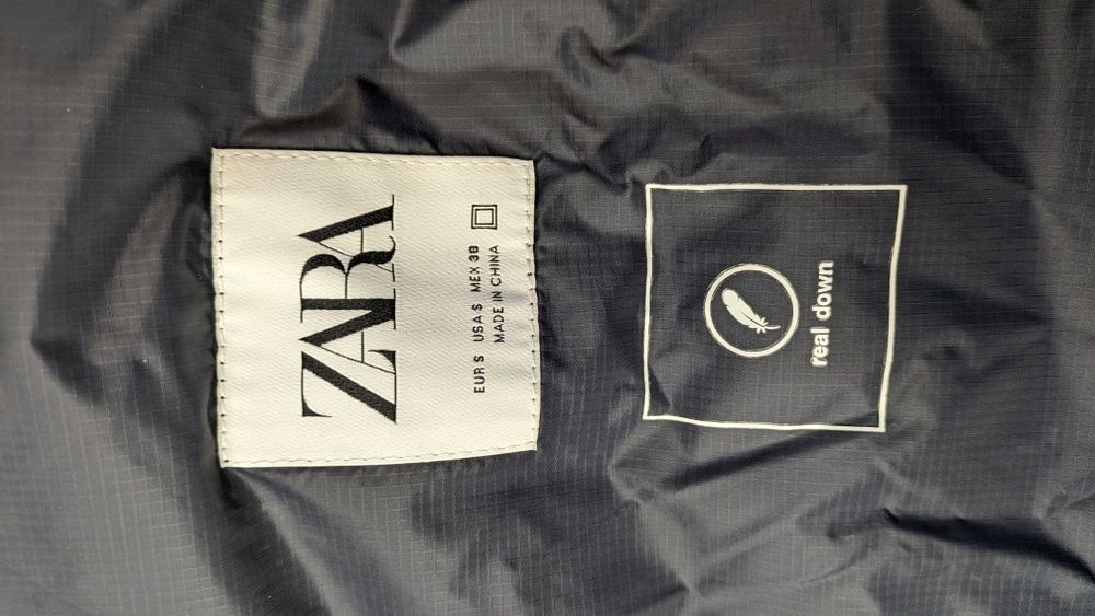 Geacă puf gâscă, Zara, mărime S, nouă
