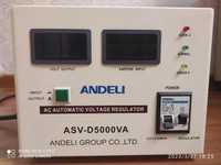 Стабилизатор напряжения ANDELI ASV-5000VA 150-250V.