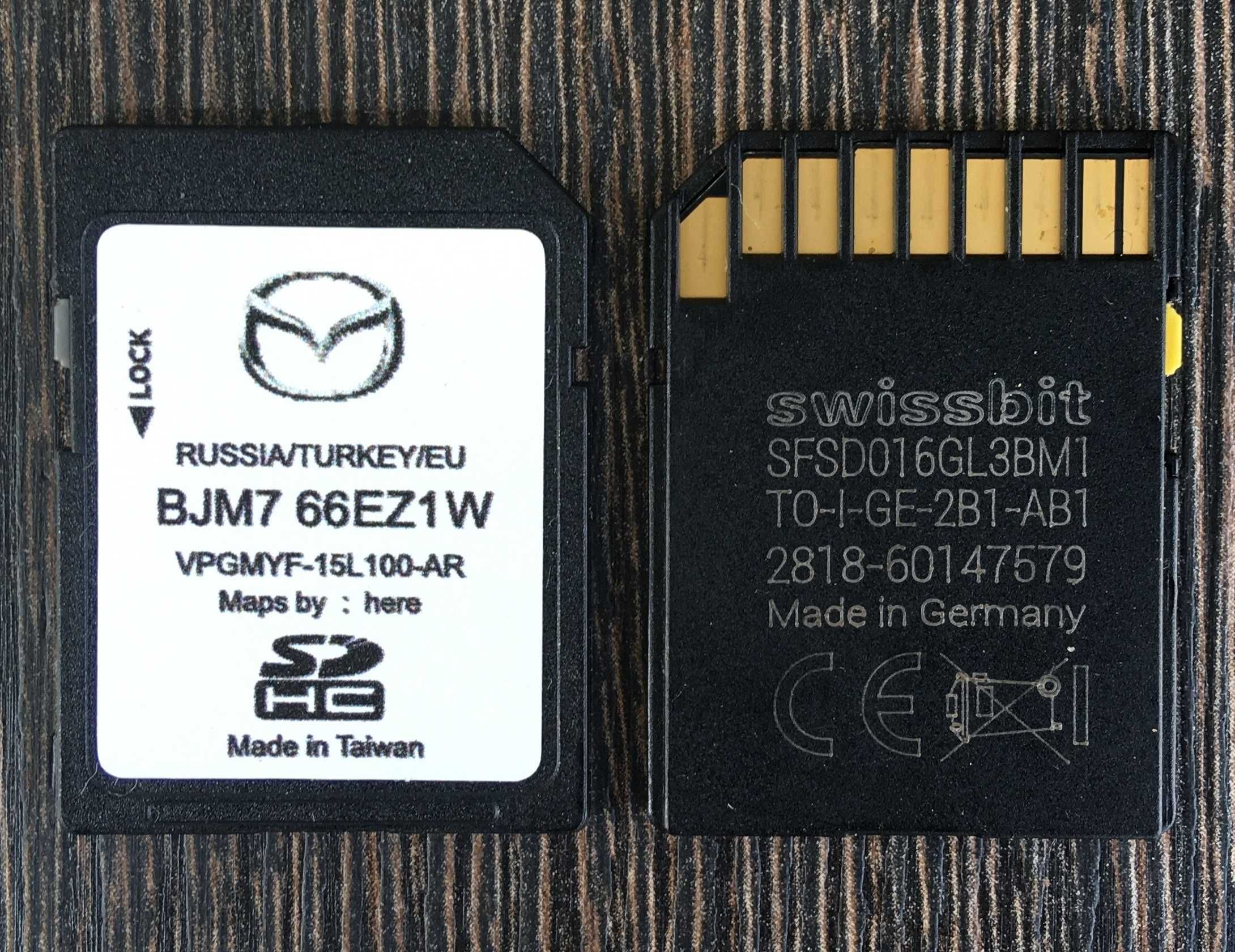 BJM766EZ1W 2024 MAZDA MZD Sd Card Навигационна Сд Карта Мазда Connect