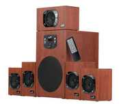 Boxe GENIUS SW-HF5.1 4600, 5.1, 125W - Lemn - maro - stare impecabila