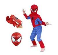 Комплект Спайдърмен костюм + Ръкавица Паяжина +Светеща Маска spiderman