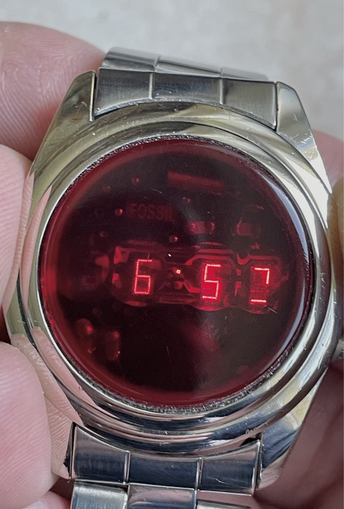 Ceas vintage Fossil 2002 LED