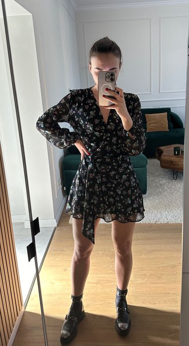 Rochie Zara, florală, mărimea XS