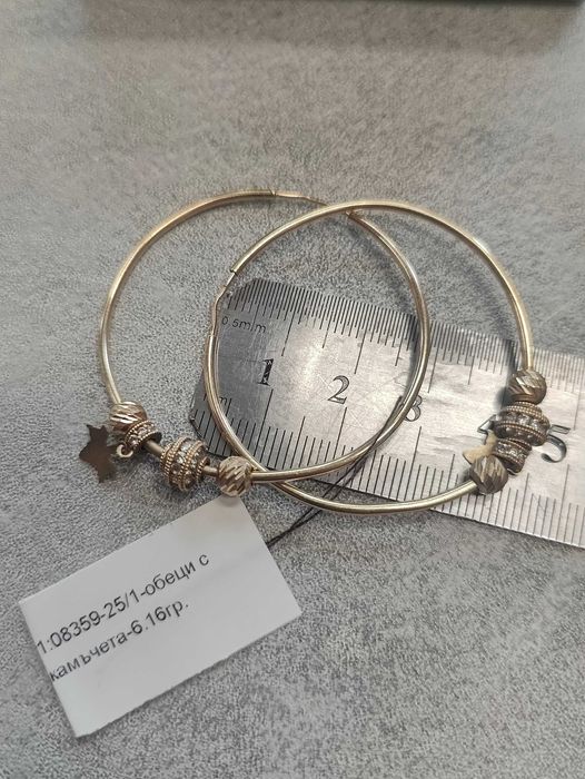 Златни дамски обеци 6.16гр-14к