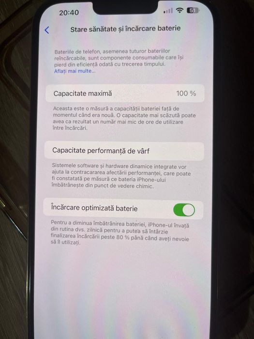 Vând iPhone 13 pro max gold 128 GB impecabil