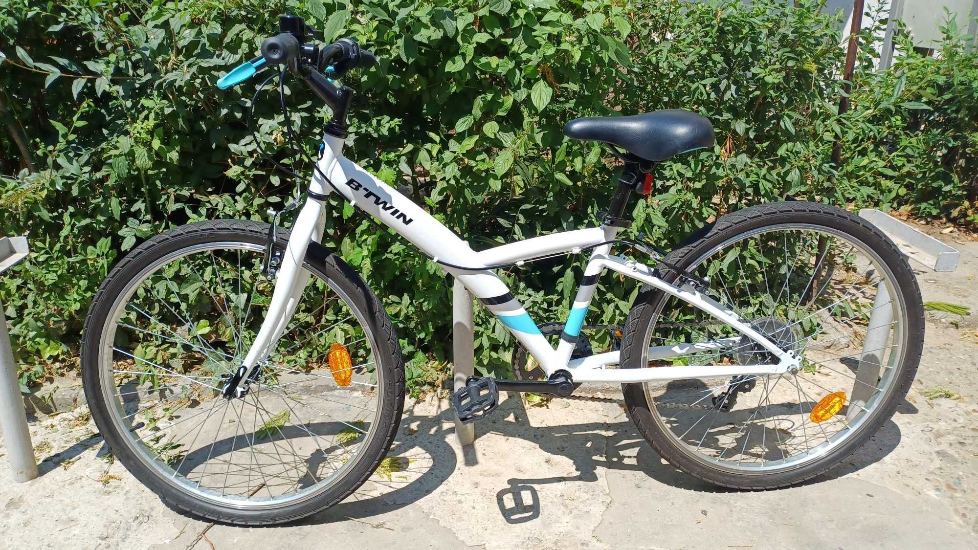 Bicicletă polivalentă pentru copii B-TWIN Original 100 JR. 24''